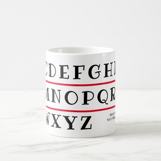 Alphabet  kaffeetasse (Mittel)