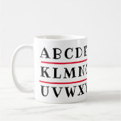 Alphabet  kaffeetasse (Links)