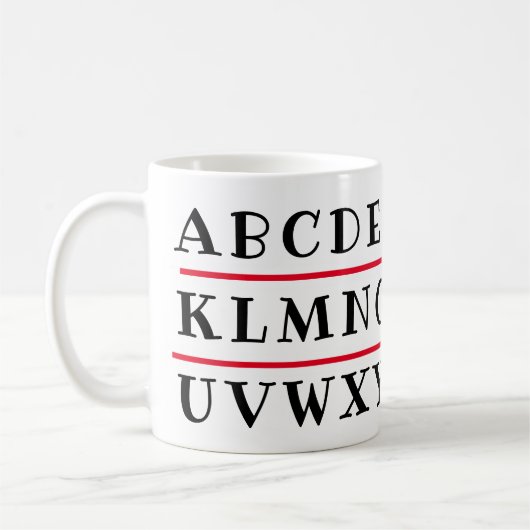 Alphabet kaffeetasse (Links)