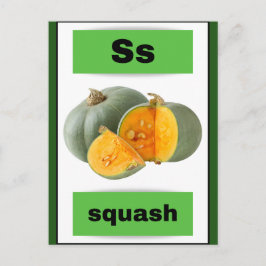 Alphabet-Karte (mit echtem Bild) Feiertagspostkarte