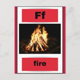 Alphabet-Karte (mit echtem Bild) Feiertagspostkarte