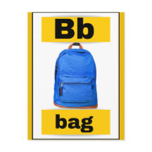 Alphabet-Karte (mit echtem Bild)