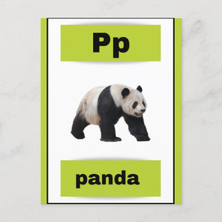 Alphabet-Karte (mit echtem Bild) Feiertagspostkarte