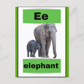 Alphabet-Karte(mit echtem Bild)Ferienpostkarte Feiertagspostkarte