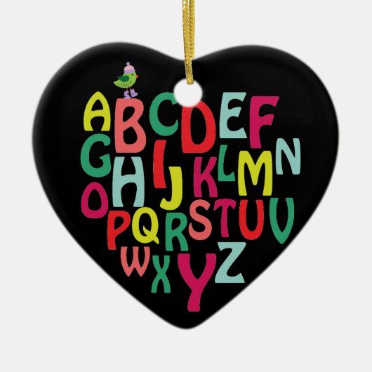 Alphabet Keramik Ornament (Vorne)