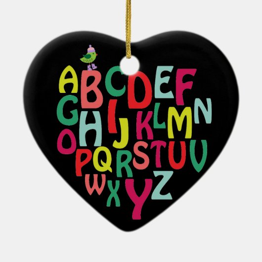 Alphabet Keramik Ornament (Hinten)