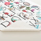 Alphabet kids ABC Illustration | Sherpa Blanket Sherpadecke (3/4)