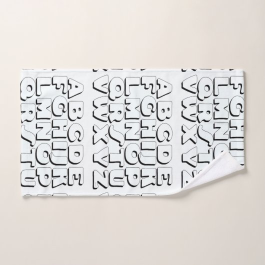 Alphabet Kids Badhandtuch Set (Handtuch)