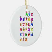 Alphabet-Kinder Keramikornament (Rechts)