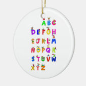 Alphabet-Kinder Keramikornament (Links)