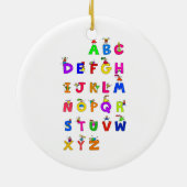 Alphabet-Kinder Keramikornament (Hinten)