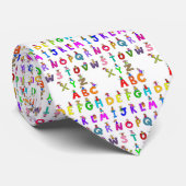 Alphabet-Kinder Krawatte (Gerollt)