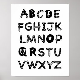 Alphabet Kinderzimmer Decke ABC Clipart Printable Poster