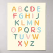 Alphabet Kinderzimmer Decoder ABC Chart Poster (Vorne)