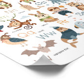 Alphabet Kinderzimmer Decoder ABC Chart Poster (Ecke)