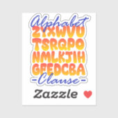 Alphabet-Klausel in Cobol-Programmierung Sticker (Blatt)