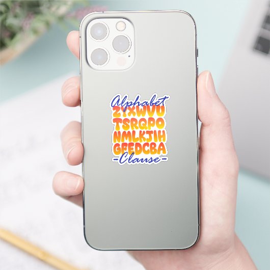 Alphabet-Klausel in Cobol-Programmierung Sticker (Telefon)