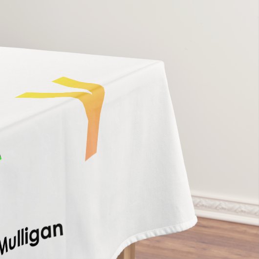 Alphabet-Kleinbuchstaben Tischdecke (Beispiel)