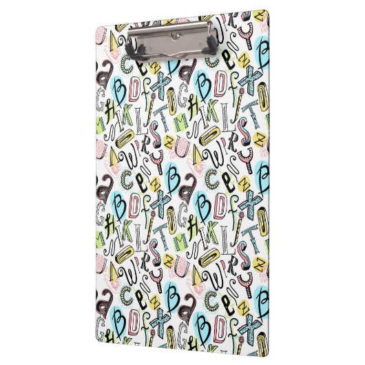 Alphabet Klemmbrett (Links)