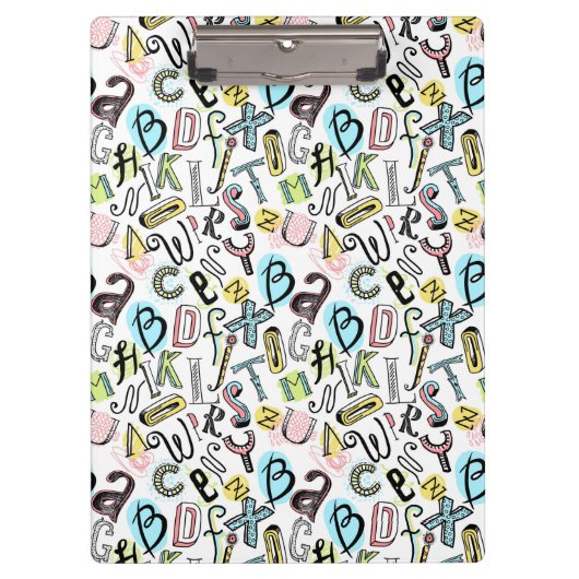 Alphabet Klemmbrett (Vorderseite)