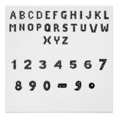 Alphabet Kunst | Fettformatierung Poster (Vorderseite)