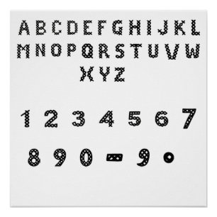 Alphabet Kunst   Fettformatierung Poster