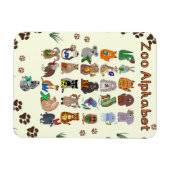 Alphabet-Kunst für Kinder | Niedlich Educational N Magnet (Horizontal)