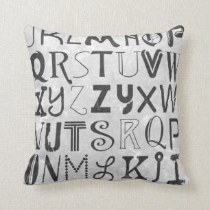 Alphabet-Kunst Kissen