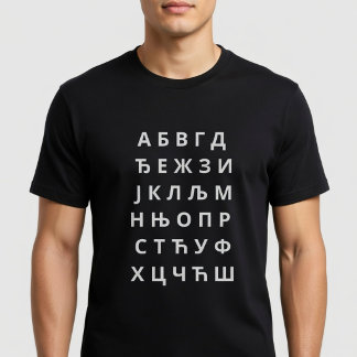 Alphabet Kyrillisches Alphabet T-Shirt