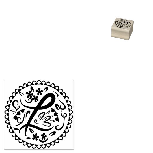 Alphabet L Gummistempel (Stempel)
