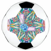 Alphabet L mandala Fußball (Vorderseite)
