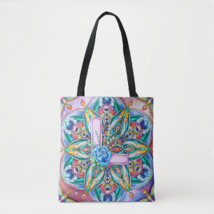 Alphabet L mandala Tasche