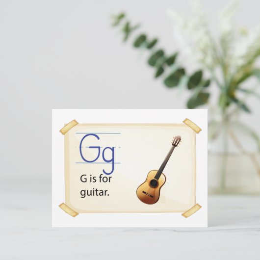 Alphabet L Postkarte (Stehend Vorderseite)