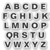 Alphabet Label Kids lernen Sticker (Vorderseite)