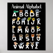 Alphabet Learning Kids Niedlicher Tiere ABCs Poster (Vorne)