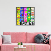 Alphabet Leinwanddruck (Insitu (Wohnzimmer))
