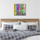 Alphabet Leinwanddruck (Insitu (Schlafzimmer))