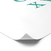 Alphabet lernen Letter Modern Typografy ABC Poster (Ecke)