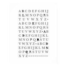 Alphabet lernen Letter Moderne Typografie ABC