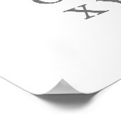 Alphabet lernen Letter Moderne Typografie ABC Poster (Ecke)