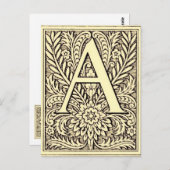 Alphabet Letter A Postkarte (Vorne/Hinten)