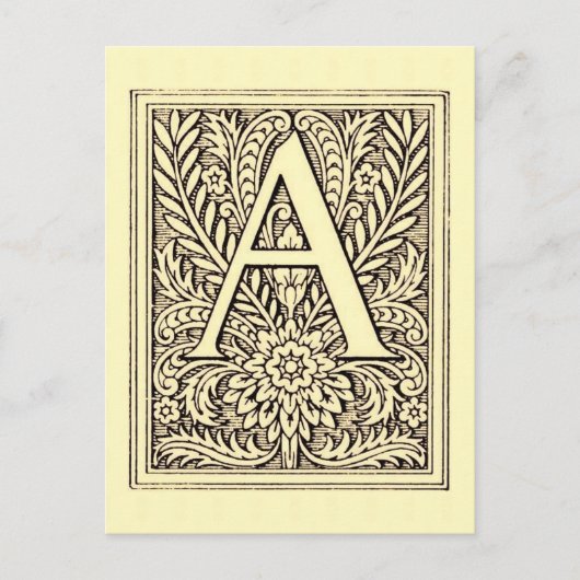 Alphabet Letter A Postkarte (Vorderseite)