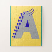 Alphabet Letter "A"  Puzzle (Vertikal)