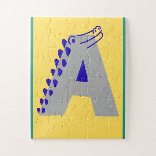 Alphabet Letter "A"  Puzzle (Vertikal)