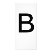Alphabet Letter B Learning Bildung Card Werbekarte (Vorne)