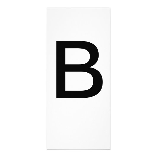 Alphabet Letter B Learning Bildung Card Werbekarte (Vorne)