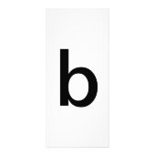 Alphabet Letter B Learning Bildung Card Werbekarte (Hinten)