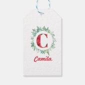 Alphabet Letter C Geschenkanhänger