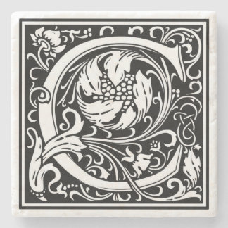 Alphabet Letter C Vintag Stone Untersetzer