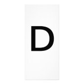 Alphabet Letter D Learning Bildung Card Werbekarte (Vorne)